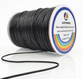 LUSTEMBER 1mm Faux Leather Waxed Cotton Cord, 175 Yards – Durable Necklace String, Soft and Textured Cord for Necklaces, Bracelets, and Jewelry Making by LUSTEMBER