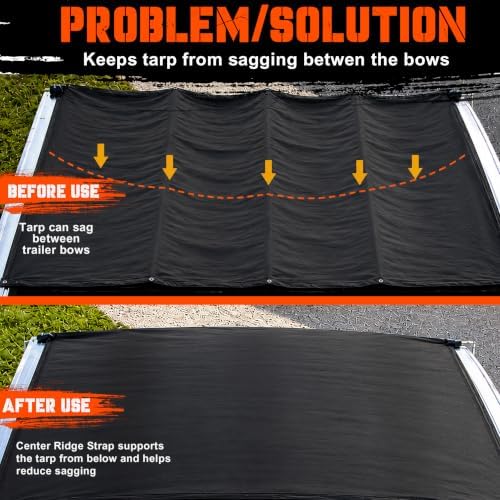 2" x 46' Center Ridge Strap Fits with Trailers & Rolling Tarp Systems - Image 7