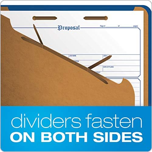 Pendaflex Classification File Folders,1 Divider, Durable File Organizer for Home, School or Office, Letter-Size Folders for Files, Paper Organizer, Durable Prongs, (B006NVMJCC) - Image 4