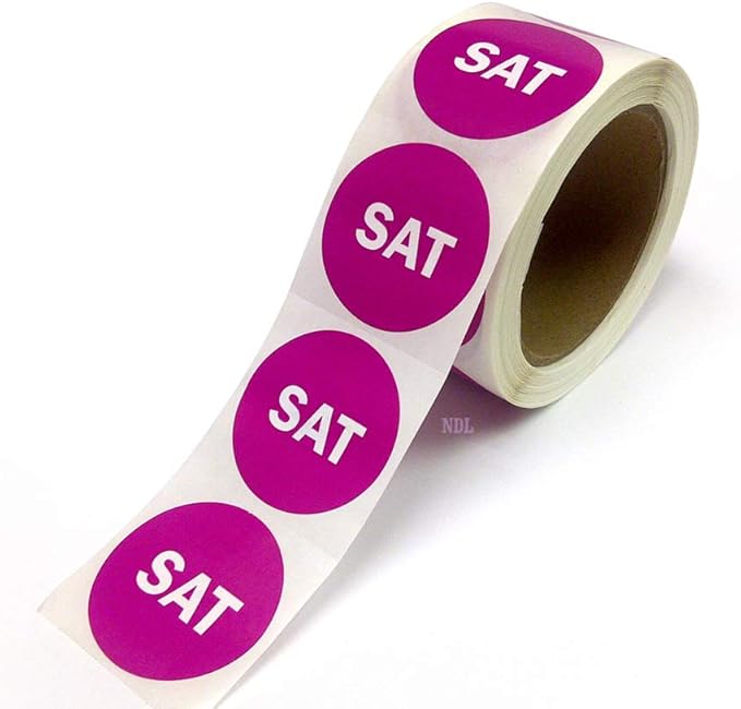 2" Round Labels, Inventory Control/Date Labels, 500 Per Roll - Image 2