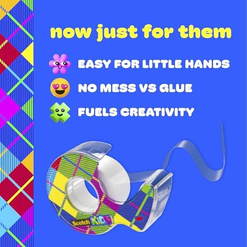 Scotch Kids Tape Dispenser, Invisible, 2 Tape Rolls with Dispensers - Image 3