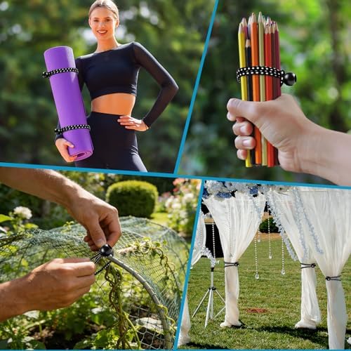 100 Pack Ball Bungee Cords 4 Inch, Heavy Duty Bungee Cord with Balls Canopy Tarp Tie Downs Bungee Balls for Camping, Shelter,Cargo,Tent Poles UV Resistant - Image 6