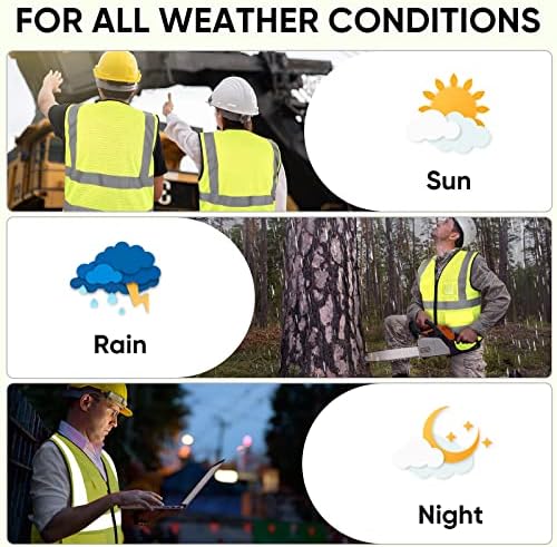 TICONN High Visibility Reflective Safety Vest for Men & Women, ANSI Class 2 - Image 5
