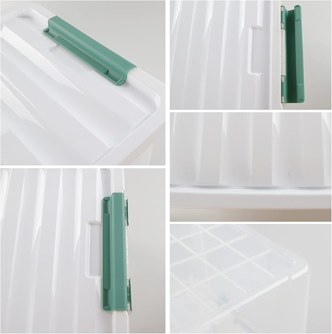 Plastic Storage Bin, Stackable and Nestable Storage Boxes - Image 3