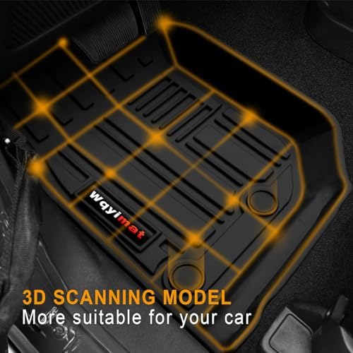 Custom for 2007-2018 Jeep Wrangler JK 4 Door Floor Mats & Cargo Liner & Backrest Mat All Weather TPE Rubber Protection Mat (for 2007-2018 JK 4 Door Accessories 6 Pcs) - Image 2