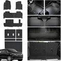 Floor Mats & Cargo Mat Mat & Backrest Mat for 2021-2026 Chevy Chevrolet Suburban 8 Seats Accessories-2 Row Bench Seat/GMC Yukon XL/Cadillac Escalade esv (Non Short) Car Floor Liners by WAYIDSS