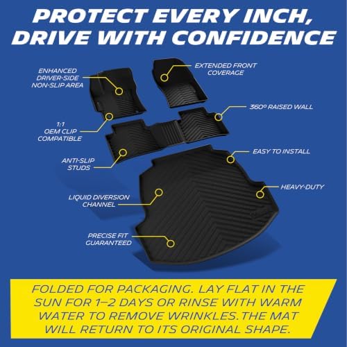 Michelin Vehicle Mats for 2020-2026 Toyota Corolla Sedan (4 Piece) - Image 3