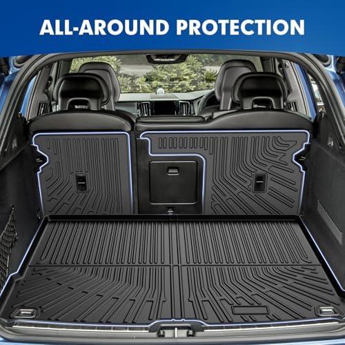Mixsuper Cargo Liner for Volvo XC60 2018-2024 2025, All Weather Trunk Mat Backrest Mat TPE Back Seat Cover Protector for XC60 Accessories - Image 4