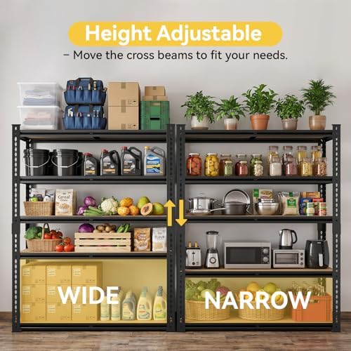 Garage Shelving Heavy Duty, Storage Shelves Adjustable Metal Shelving Unit - Image 6