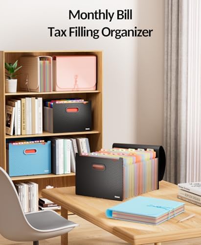 Sooez Accordion File Organizer, 13-Pocket Expanding File Folder Letter Size - Image 7