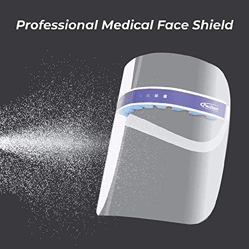 Pac-Dent - S005-A iShield Disposable Face Shield with Drape-It Cover, Anti-Fog Coating, Lightweight and Comfortable for All Day Use, Full Face Protection, 5-Pack - Image 4