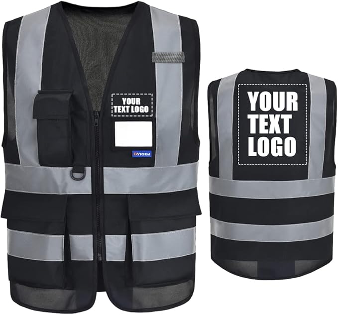 A-SAFETY High Visibility Reflective Safety Vest Customize Logo by A-SAFETY