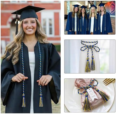 GraduationMall Graduation Honor Cord 68" RoyalGold - Image 5