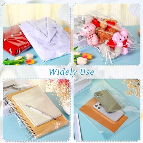 Kosiz 600 Pcs Cello Bags, 9''x12'', 10''x13'', 11''x14", 12''x15" - Image 6