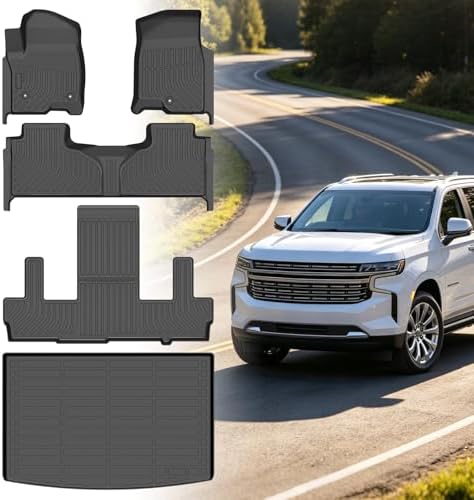 Floor Mats for Chevy Suburban 2021-2026, for Cadillac Escalade ESV Bucket by Vehiwell
