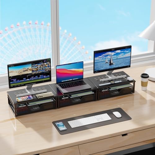 gianotter Computer Monitor Stand Riser with Drawer - Image 7