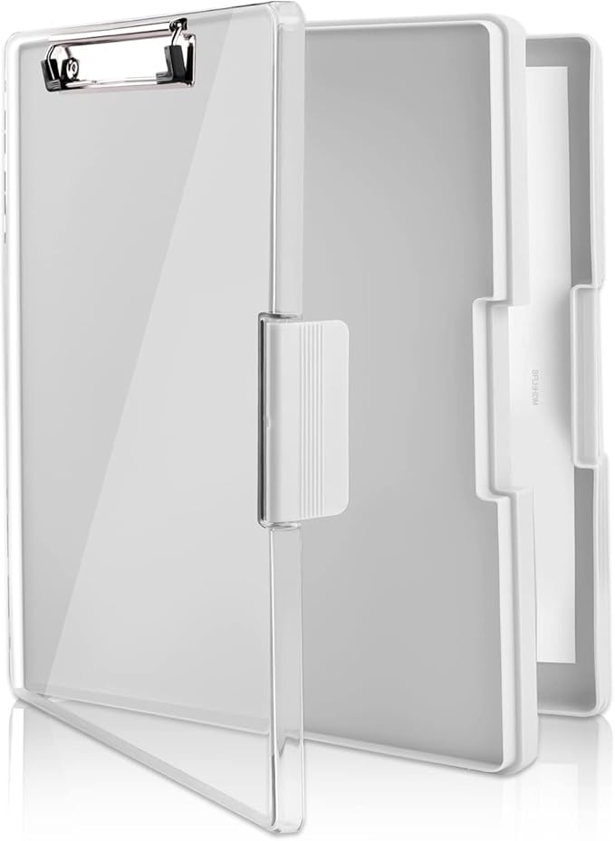 Clipboard with Storage, Heavy Duty Clip Boards 8.5x11 with 2 Storage Case - Image 4