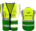YOWESHOP High Reflective Visibility Safety Vest Custom Your Logo Safety Workwear by YOWESHOP