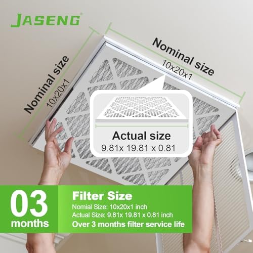 10x20x1 MERV 8 Air Filter, 4-Pack for Furnace HVAC - Image 3