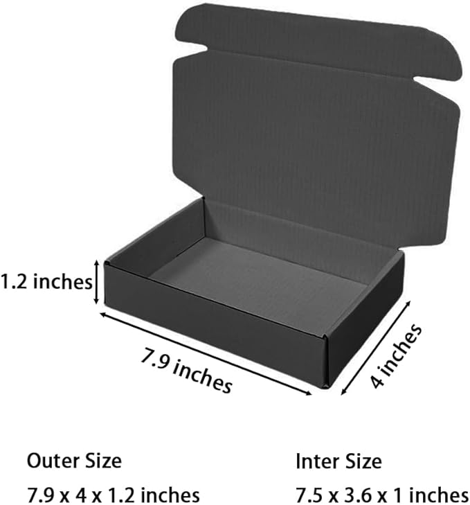50 Pcs 7.9 x 4 x 1.2 inches Shipping Boxes - Image 2