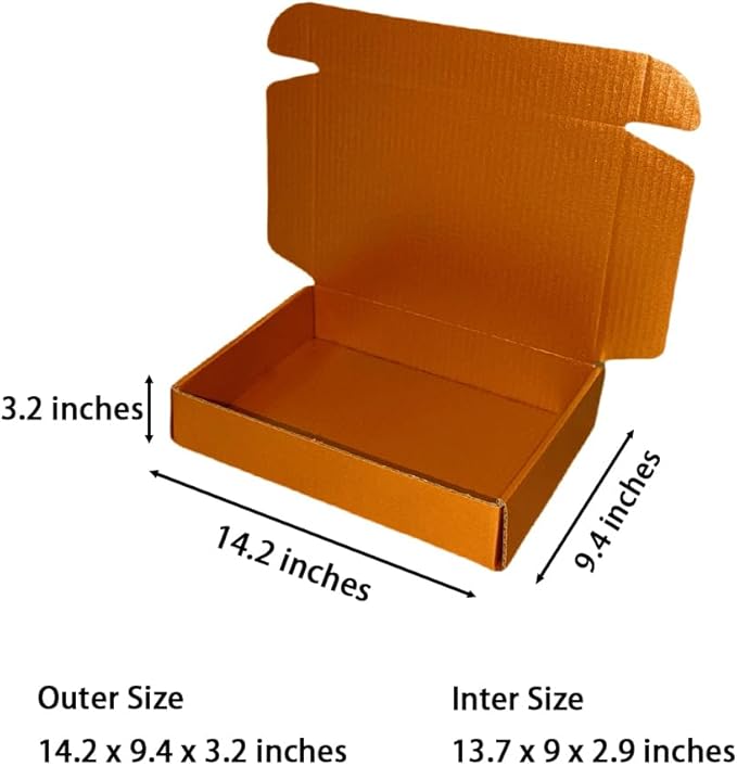 20 Pcs 14.2 x 9.4 x 3.2 inches Shipping Boxes - Image 2