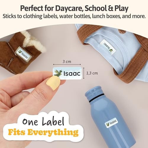 Personalized Name Labels for Kids (180) – Clothing Labels & Daycare Labels – Custom Waterproof Stickers for School Supplies - Fairytale - Image 2