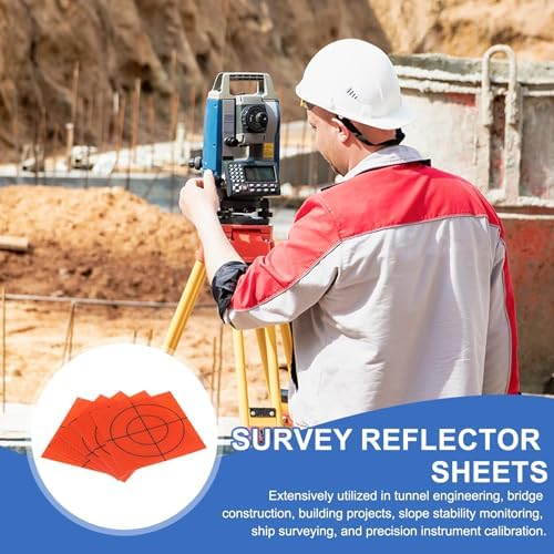 PATIKIL Survey Reflector Target Self-Adhesive Reflective Sheet Target Mark Tape, Suit for Ship Inspection - Image 5