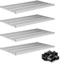 30" x 54" Commercial Wire Shelf Replacement 4 Pack for Modular Storage and Shelving Systems, NSF by Zedfire