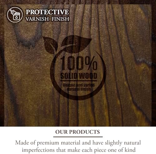 MyGift Dark Wood Essential Oil Holder Rack, 24 Bottle Wall Display Shelf - Image 6