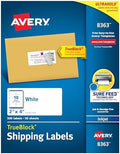 Avery Shipping Labels, Sure Feed Technology, 2" x 4", White, Inkjet Printable, Permanent Adhesive, 500 Blank Mailing Labels per Pack, 2500 (5 Packs of 8363) by Avery