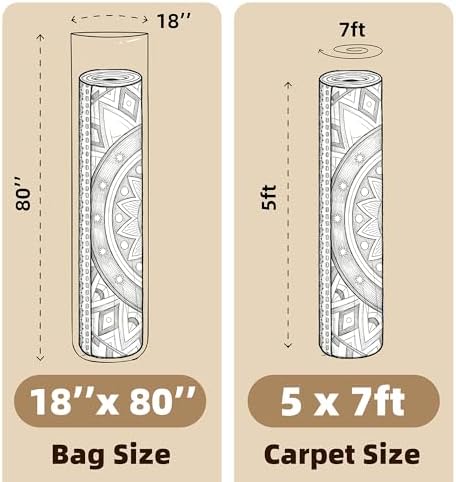 Heavy Duty Plastic Carpet Storage Bag, 80 x 18 Inch Rug Shipping Bag - Image 2