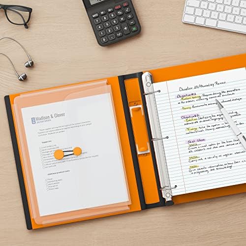 Staples Better Binder, 1-Inch D-Ring 3-Ring View, Orange, Durable - Image 5