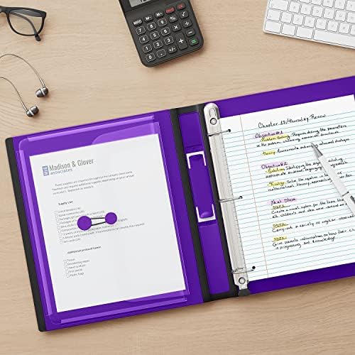 Staples Better 1.5-Inch 3-Ring Binder, Purple, Heavy-Duty - Image 6