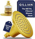 HammerHead Metal Filtered Shower Head High Pressure Removes Chlorine by HammerHeadShowers