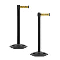 CCW Series WBB-200 Set of 2 Outdoor Safety Rubber Base Stanchion Retractable by Crowd+Control+Warehouse