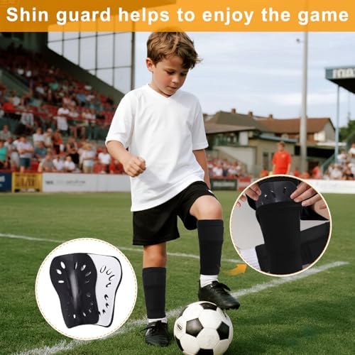2 Pairs Shin Guards Soccer for Kids,Shin Pads Extra Lightweight Breathable Slide in Shin Guard for Football Training Match Outdoor Activities Protective Slip-in Shin Guards for Boys Girls - Image 7