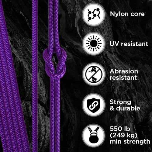 Paracord Rope 550 lb 4mm – Parachute Cord – Utility Camping Rope - Image 3