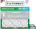 Filterbuy 30x30x1 Air Filter MERV 8 Dust & Allergy Defense (2-Pack) by Filterbuy