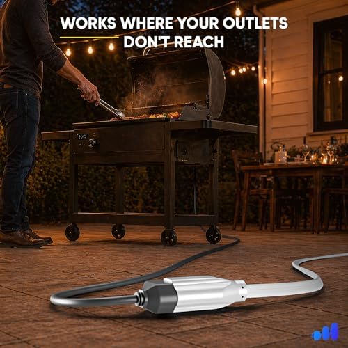 Maximm 20Ft Extension Cord, 14/3 AWG, 360° Rotating Flat Plug, 1-Outlet, UL - Image 6