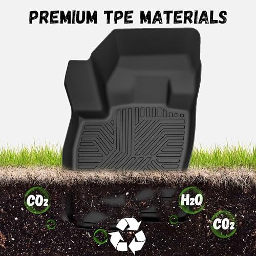 Floor Mats for Ford Edge 2015-2024, Custom Fit TPE All Weather Floor Liners, 1st & 2nd Row & Trunk Mat Edge SE, SEL, SEL Plus, Titanium, Sport, ST, ST-Line Accessories - Image 7