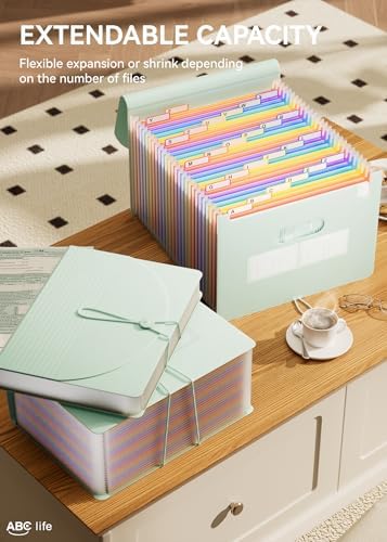 ABC life 26-Pocket Accordion File Organizer, Expanding File Folder - Image 3