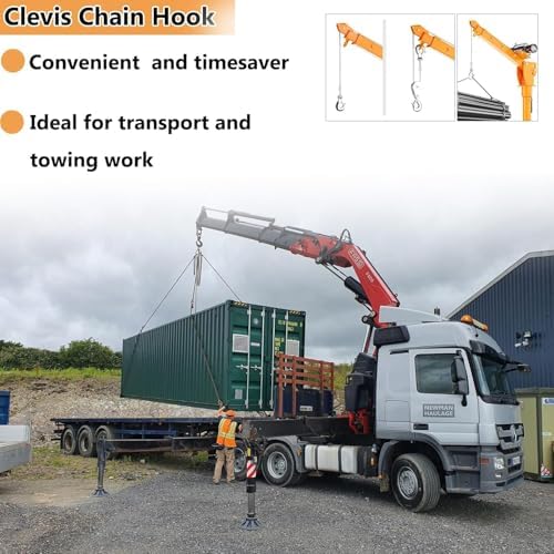 1/2" Chain Hooks, 2‑Pack Heavy Duty Clevis Slip Hook for Trailers - Image 4