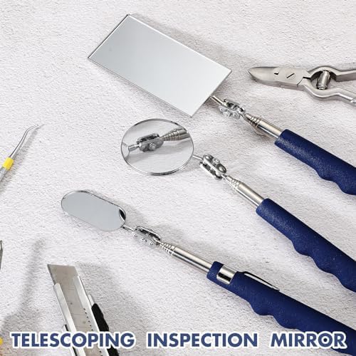 Copkim Telescoping Inspection Mirror Tool,50/50/25 Mm,Square,Round,Oval - Image 4