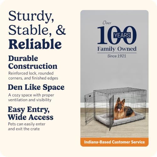 LifeStages by MidWest 48-Inch Double Door Crate, XL Breeds, 90-110 lbs - Image 5