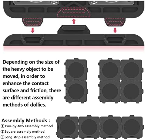 ONEON Furniture Mover with Wheels - Add Connect Dolly 4 Pack - Image 4