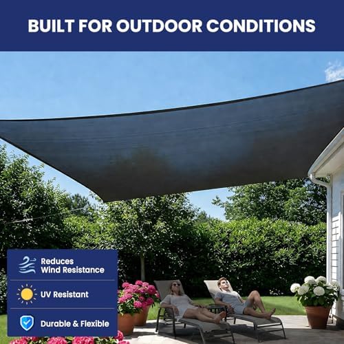 Tarps Now 20' x 30' Heavy Duty Mesh Tarp with 75% Shade and Brass Grommets - Multipurpose Protective Cover Tarpaulin with Air Flow for Tie Downs, Shade, Fences, Canopies, Dump Trucks - Black - Image 6