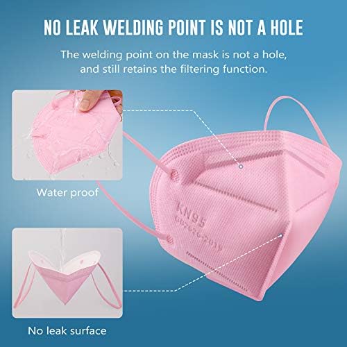 WWDOLL KN95 Face Mask 25 Pack, 5-Layers Breathable Disposable KN95 Masks - Image 5