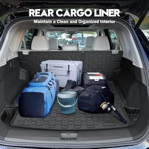 KUST Trunk Cargo Mat for Nissan Rogue 2021-2025 2026, TPE Rubber Cargo Liner with Backrest Mat for Rogue Accessories Rear Trunk Liner High Edge - Image 6