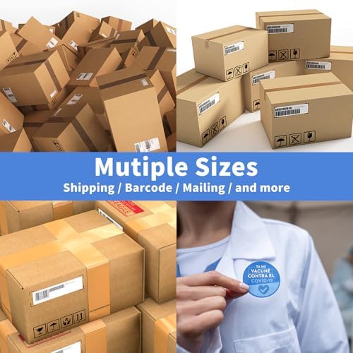 1" x2-5/8 Shipping Address Labels, Blank Mailing Labels, 30-UP White Self-Adhesive Name Tag Stickers for Inkjet and Laser Printer [500 Sheet 15000 Labels] - Image 6