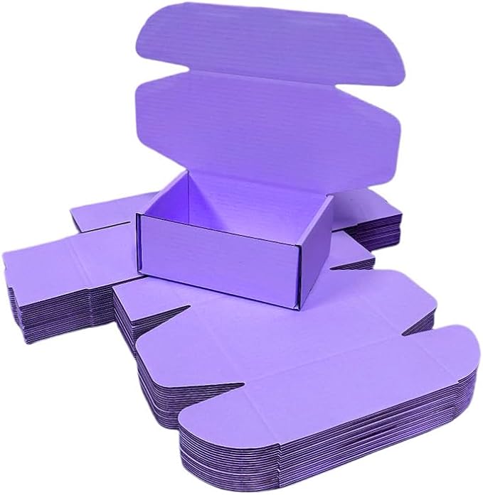 50 Pcs 4.3 x 3.1 x 2 inches Mini Size Corrugated Cardboard Gift Boxes - Image 3